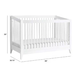 Babyletto Sprout Crib - White 14 Babyletto Sprout Crib - White -Productos Para Bebes Tienda SproutCribW4