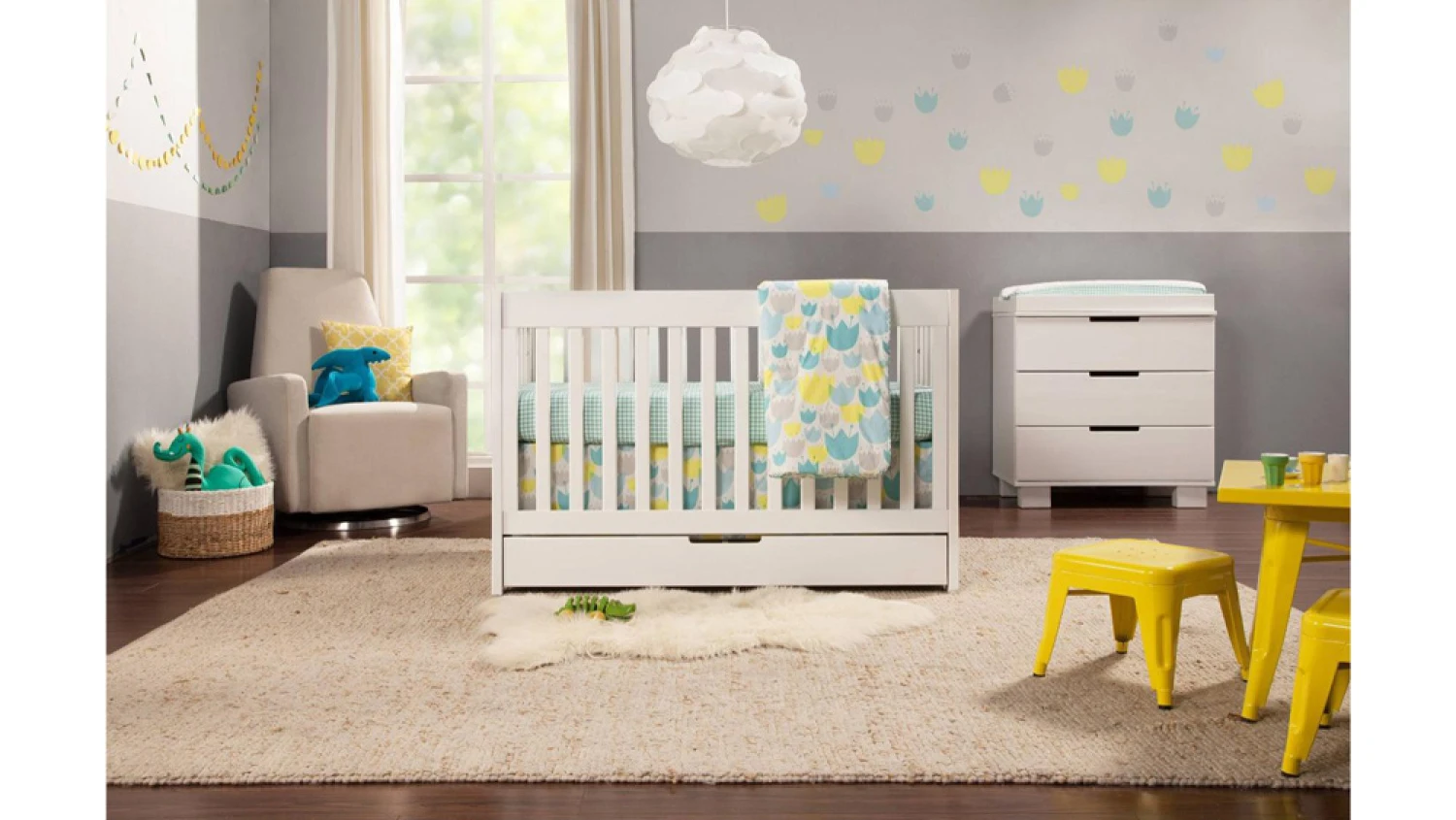 Babyletto Mercer Crib - White 7 Babyletto Mercer Crib - White - Imagen 7