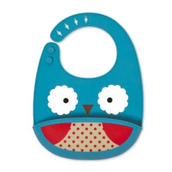SkipHop Zoo Silicone Bib | Owl